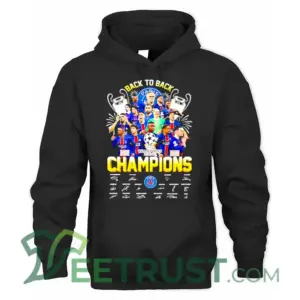 Paris Saint-Germain Back-to-Back UEFA Champions League 2025-2026 Champions Hoodie