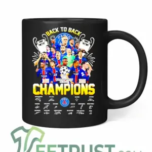 Paris Saint-Germain Back-to-Back UEFA Champions League 2025-2026 Champions Mug